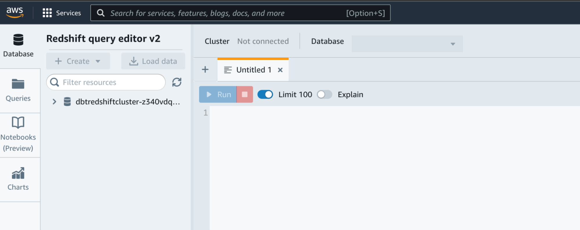 Redshift Query Editor v2 Redshift Query Editor v2